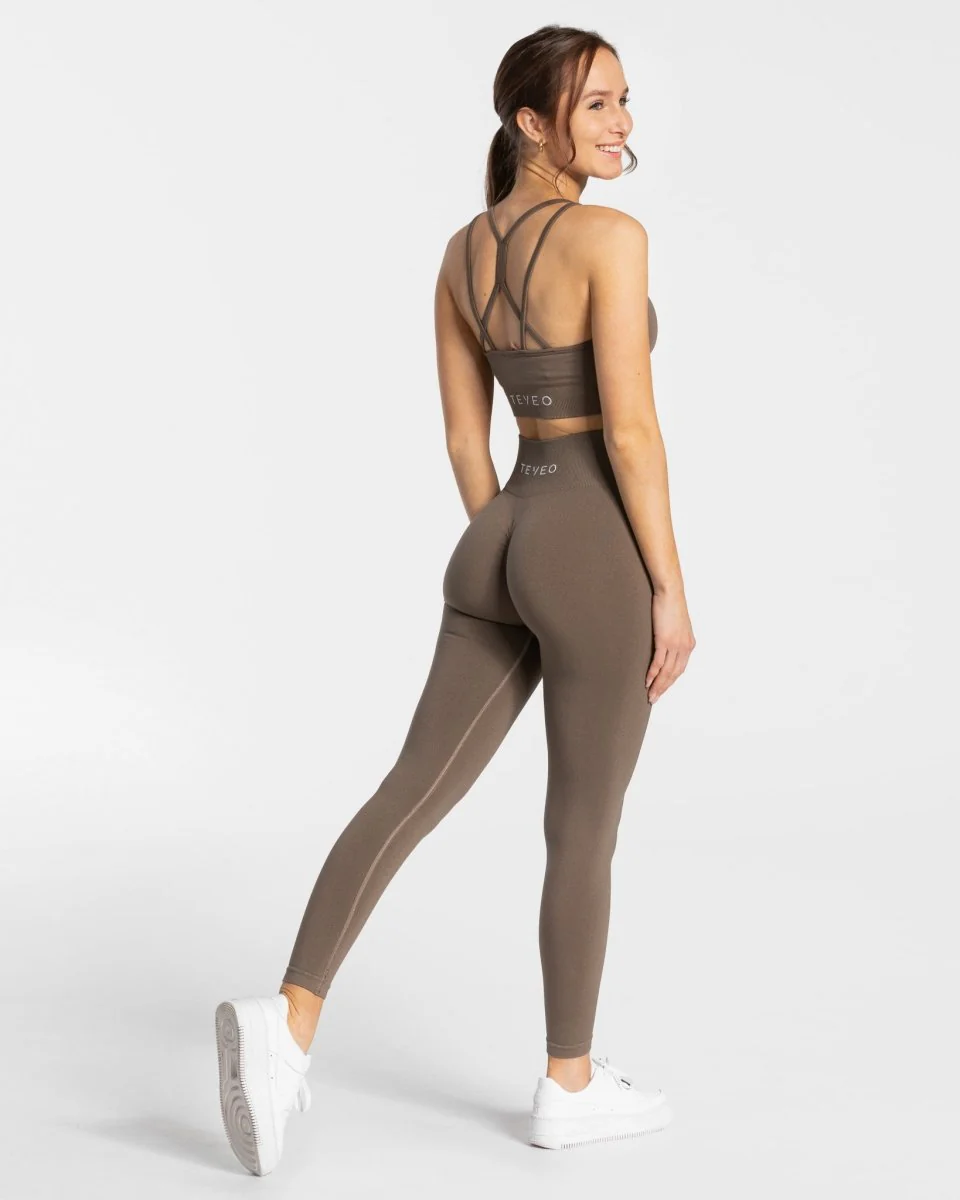 Timeless Scrunch Leggings "Taupe" - Image 5