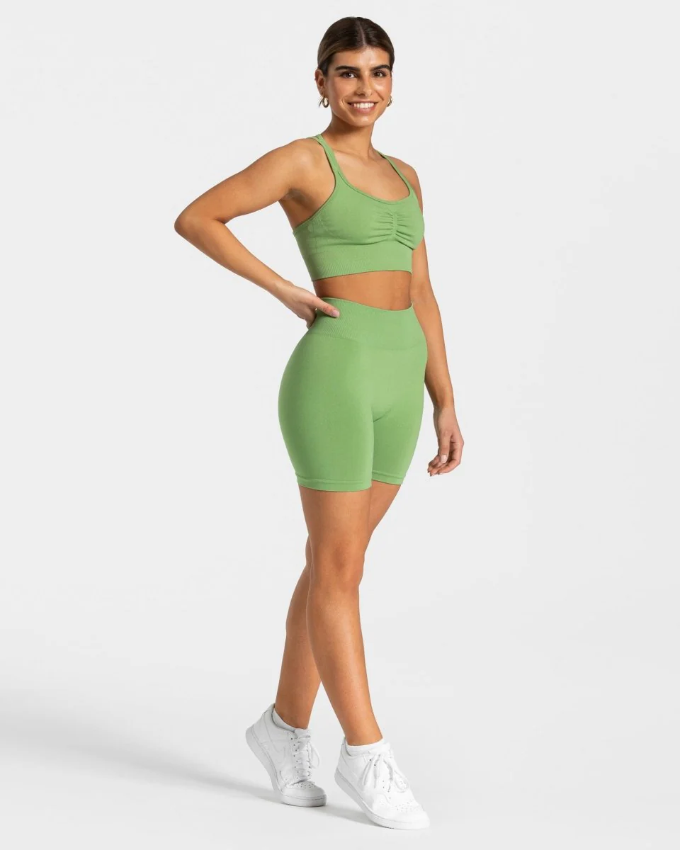 Timeless Scrunch Shorts "Olive" - Image 3