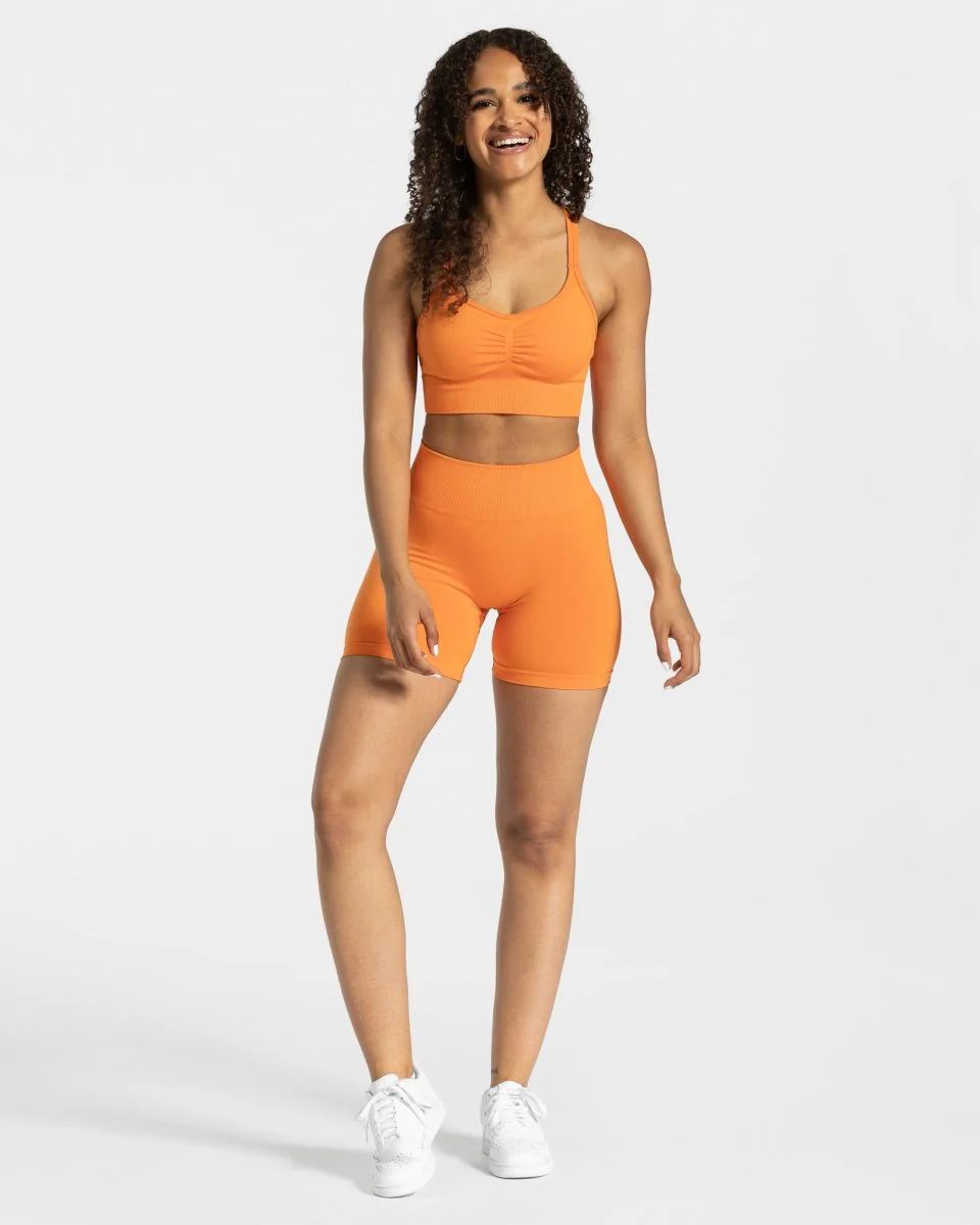 Timeless Scrunch Shorts "Orange" - Image 3