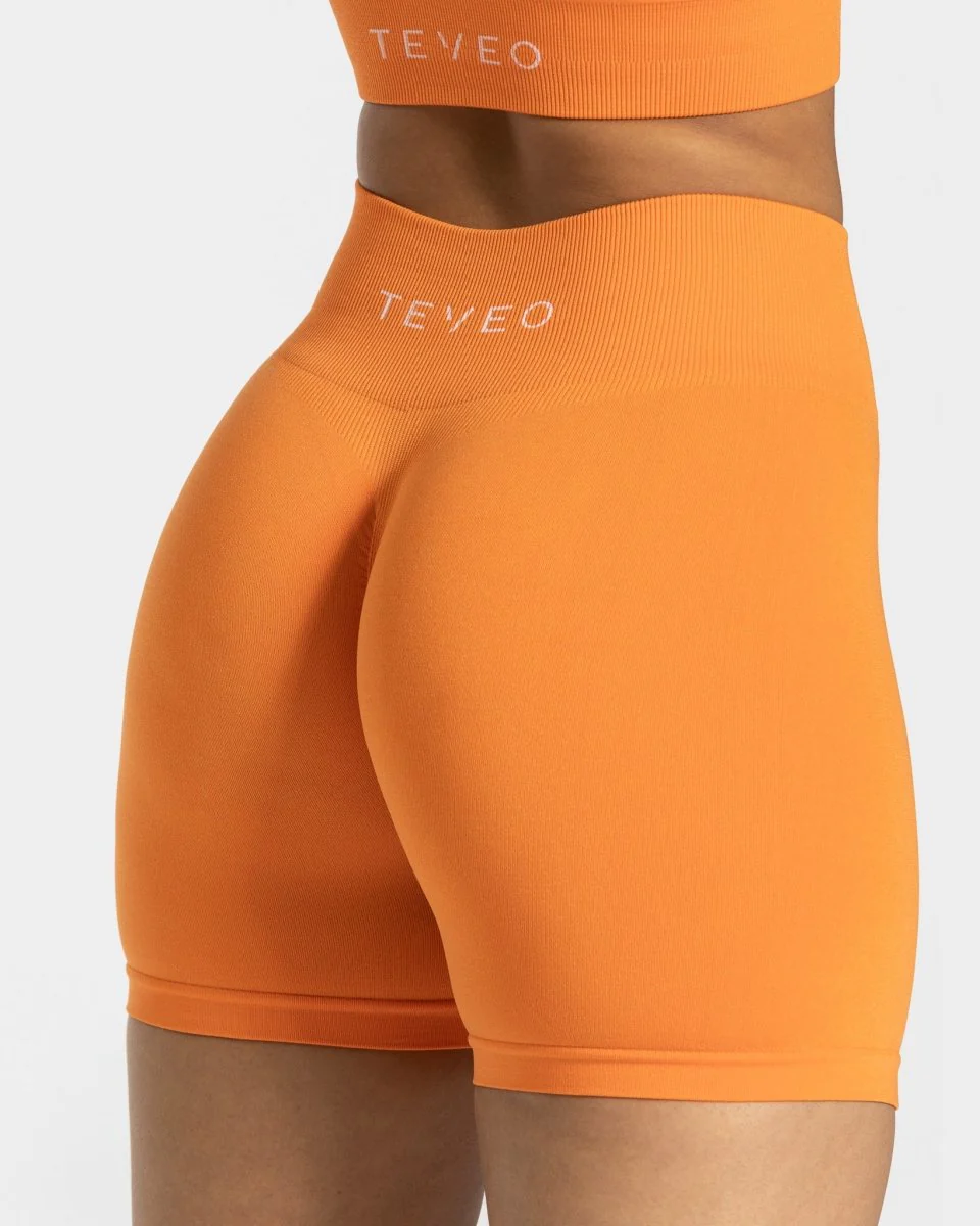 Timeless Scrunch Shorts "Orange" - Image 4