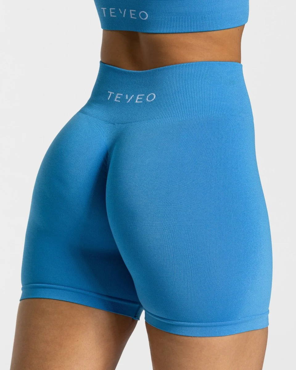 Timeless Scrunch Shorts "Sommerblau" - Image 4
