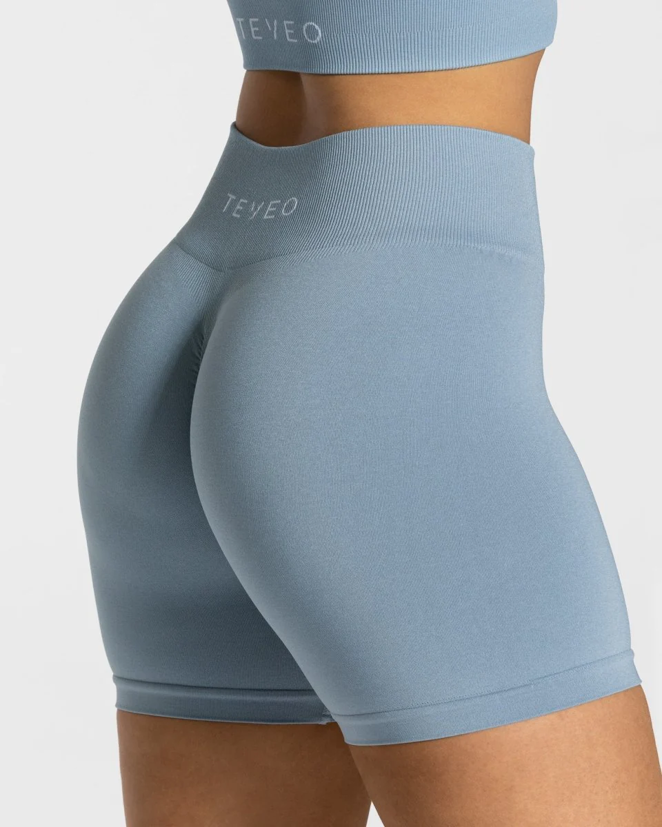 Timeless Scrunch Shorts "Stahlblau" - Image 4
