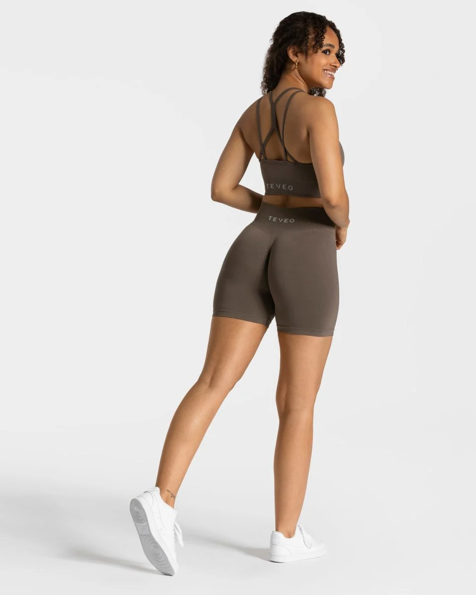 Timeless Scrunch Shorts "Taupe" - Image 3