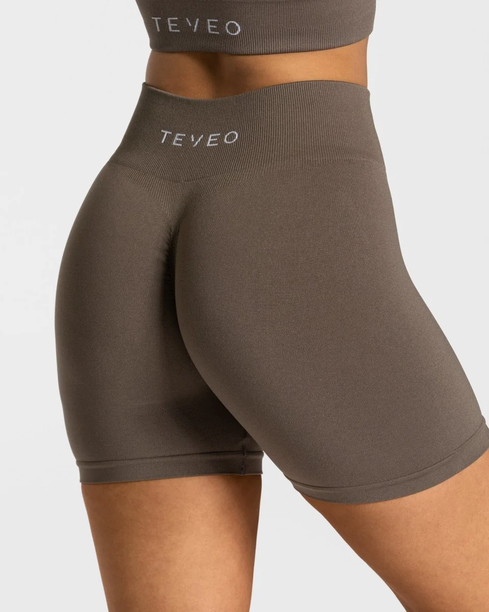 Timeless Scrunch Shorts "Taupe" - Image 4