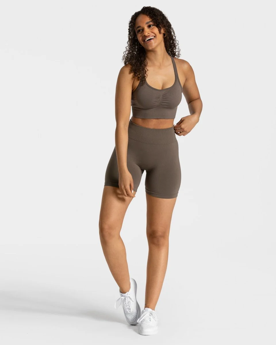Timeless Scrunch Shorts "Taupe" - Image 5